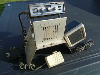 Vintage Pace Cb Radio Motorola Speaker W/floor Mount