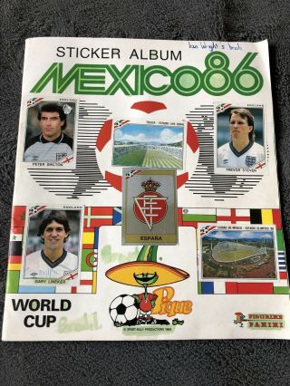 Panini Mexico 86 World Cup Sticker Near Complete (17 Stickers Missing) Maradonna