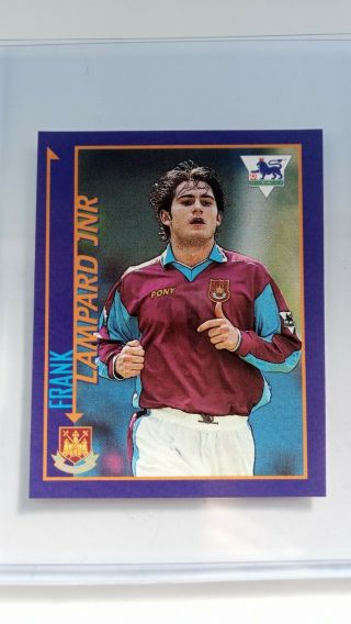 Merlin Premier League 1998 Kick Off Frank Lampard Rookie Sticker West Ham Utd