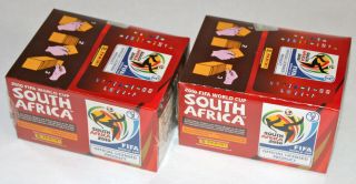 Panini Wc Wm 2010 South Africa – 2 X Display Box 200 Packets Ed.  South America