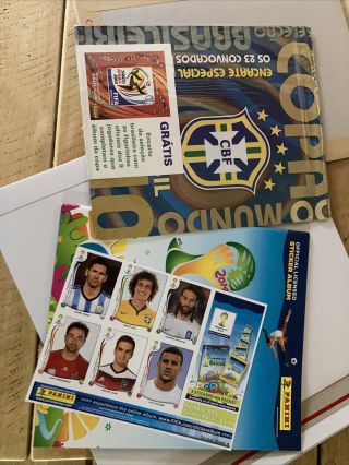 Panini World Cup Sticker Album 2014 Brazil Empty Album,  Messi,  Brazil 2010