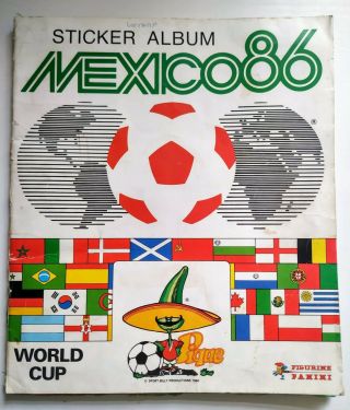 Mexico 86 World Cup Panini Sticker Album - Complete Minor Wear Decent