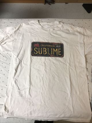 Vintage 1997 Sublime Skunk Records Licence Plate Punk Ska Reggae Band Shirt