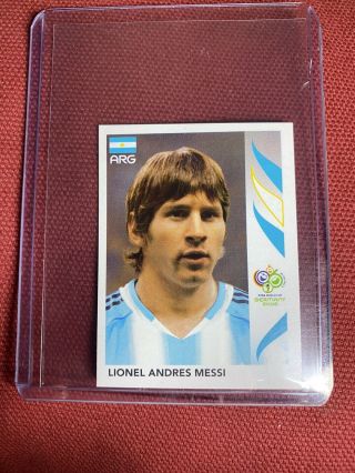 Rare Lionel Messi Panini World Cup Germany 2006 - 185 Rookie Sticker