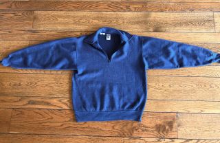 Vtg Heathknit 70’s Faded Blue Sweatshirt Men’s Size 42 - 44