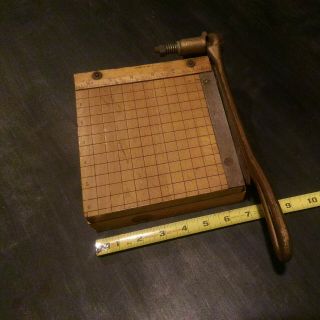Vintage Ingento No.  1 Paper Cutter Trimmer Guillotine