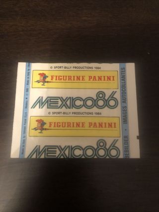 Panini World Cup 1986 Mexico 86 Sticker Packet “OMAGGIO” version 2