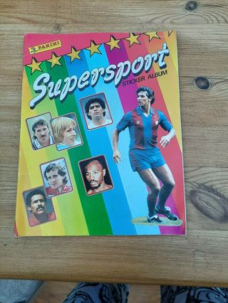 Panini Supersport 1987 Album 100 Complete Including Best Of British Pull Out