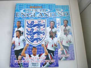 Complete Merlin England 1998 Football Sticker Album With Binder