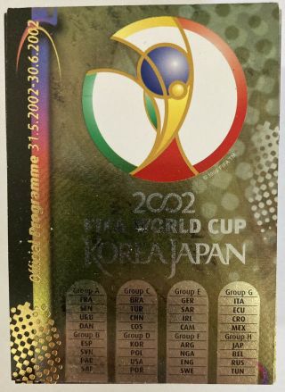 2002 Panini World Cup 140 Card Complete Set Soccer Football Trading Cards