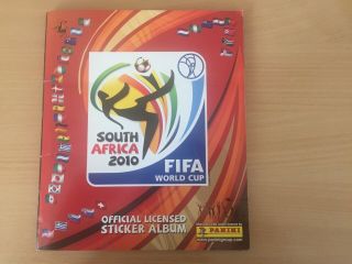 Panini World Cup 2010 South Africa Football Sticker Album Completed