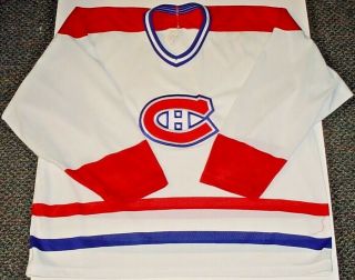 Vintage Nhl Montreal Canadiens Ccm Maska Jersey Size Xl