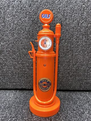 Vintage Gulf Oil Gas Pump Phone 1984 Touch Dial Novelty Gas/oil Collectors 9 "