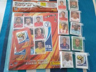 Panini South Africa World Cup 2010 - 640 Loose Stickers Full Set,  Starter Pack.