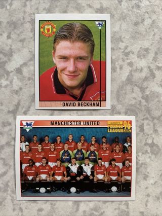 David Beckham Rookie Merlin Premier League 96 Stickers