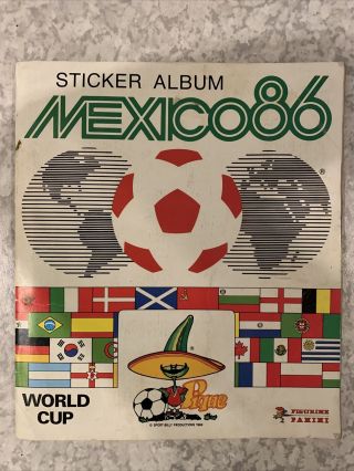 Panini Mexico 86 Complete Sticker Album 1986 World Cup