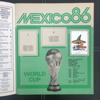 Panini World Cup Mexico 86 Football Sticker Album 114 Completed stickers Of 427 2