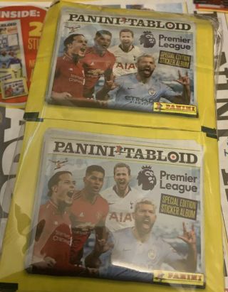 Panini Tabloid Premier League Stickers 50 Packets