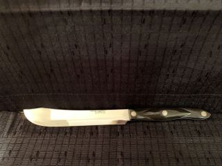 Vintage Cutco 1722 Butcher Knife With Brown Swirl Handle