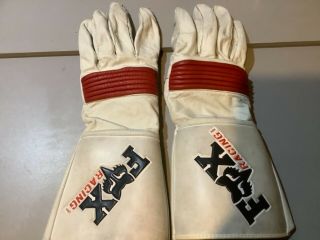 Vintage Moto - X Fox Motorcycle Road Racing Gloves,  Size 10 (large)