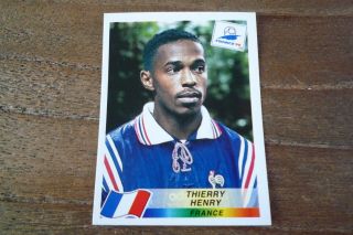 Panini France 98 World Cup Football Sticker - Thierry Henry - No 172 - Vgc