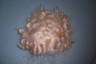 Pretty Light Blonde Vintage Mohair Doll Wig - Off Of A 17 " Antique Jumeau
