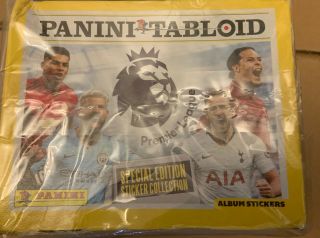 Panini Tabloid Premier League Stickers Full Box Of 50 Packets Rrp £35