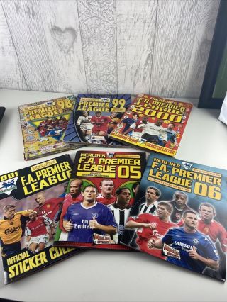Merlin Football League Official Sticker Book 1998,  1999,  2000,  2001,  2005,  2006