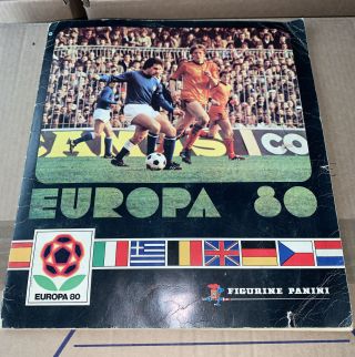 Europa 80 Panini Football Sticker Album - 100 Complete