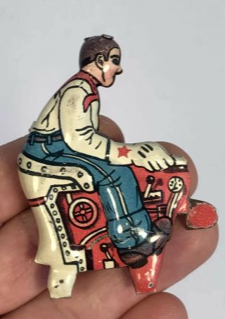 Vintage Marx Midget Climbing Tractor Tin Driver Only