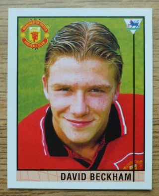 David Beckham Rookie Merlin Premier League 96 Sticker - 040 Manchester United