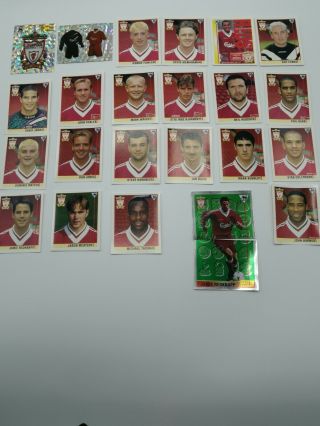 Merlin Premier League 96 Liverpool Football Sticker Bundle 24 Stickers