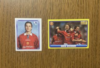 Merlin Premier League 1998 98 David Beckham Football Stickers Manchester United