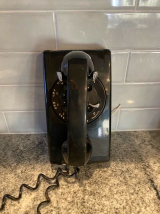 Vintage rotary wall phone,  1960s 2