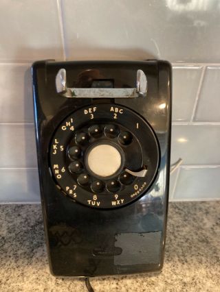 Vintage rotary wall phone,  1960s 3
