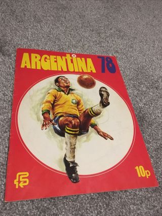 Fks Argentina 78 World Cup Sticker Album 1978 Empty /
