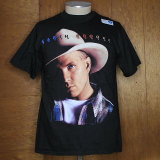 Vtg 90s Garth Brooks Fresh Horses Tour T Shirt Medium Deadstock