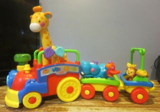 Vintage 2006 Fisher Price Amazin Animals Sing And Go Choo Choo Train Complete