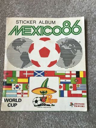 Panini World Cup Mexico 86 Football Sticker Album 100 Complete