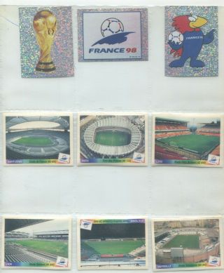1998 Panini France 98 Album Stickers Complete 1 - 568 (less England &iran)