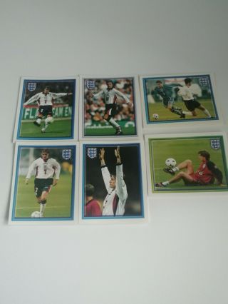 Merlin Official England 98 World Cup Bundle Of 6 David Beckham Stickers