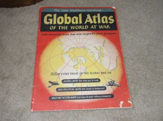 Matthews Northrup Global Atlas Of The World At War Sc 1943 World War Ii