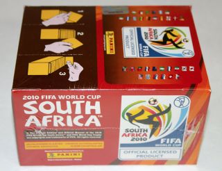 Panini WC WM 2010 South Africa – 6 x DISPLAY BOX 600 TÜTEN PACKETS ED.  EUROPA 3