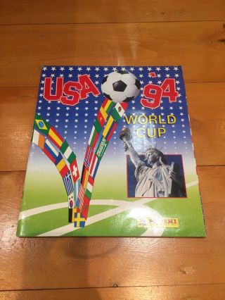Panini World Cup Usa 94 Sticker Album 100 Complete.  Vgc.