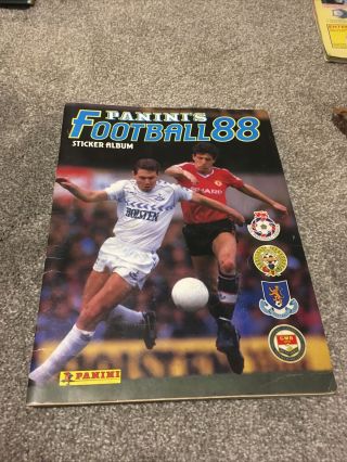 Football 88 Panini Sticker Album Division 1 Complete 1988