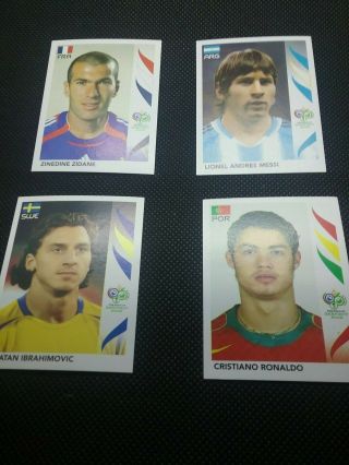 Panini World Cup 2006 Complete Set Of 596 Stickers & Album Inc Ronaldo & Messi