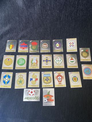 Panini Mexico 1986 World Cup 86 Stickers Badges