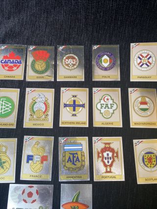 Panini Mexico 1986 World Cup 86 Stickers Badges 3