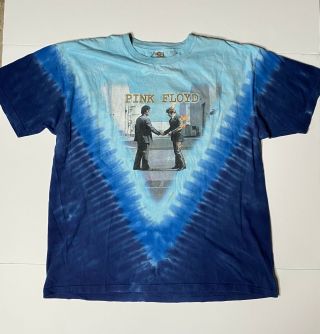 Pink Floyd Wish You Were Here Men’s Size Xl Tie Dye Vintage Liquid Blue T - Shirt