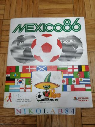 Mexico 86 Panini Complete Album Mexico 1986 Fifa World Cup 1986
